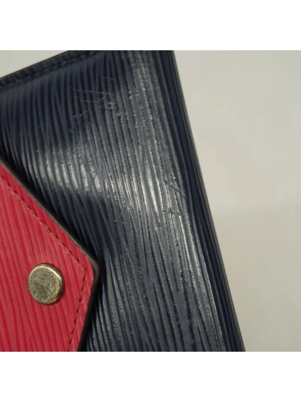 Louis Vuitton Trifold Wallet Epi Portefeuille Victorine Pink Andigo Blue